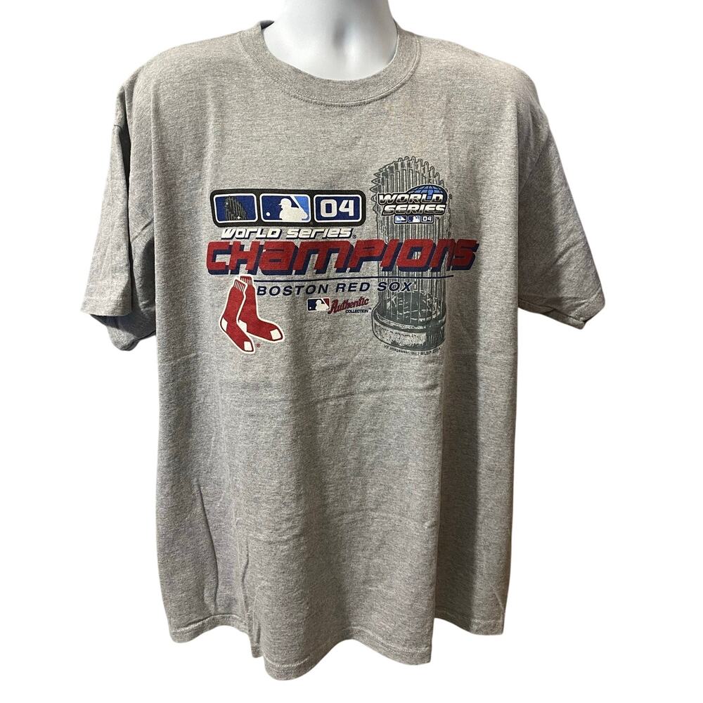 Vintage Boston Red Sox 2004 World Champion Gray Shirt Mens XL